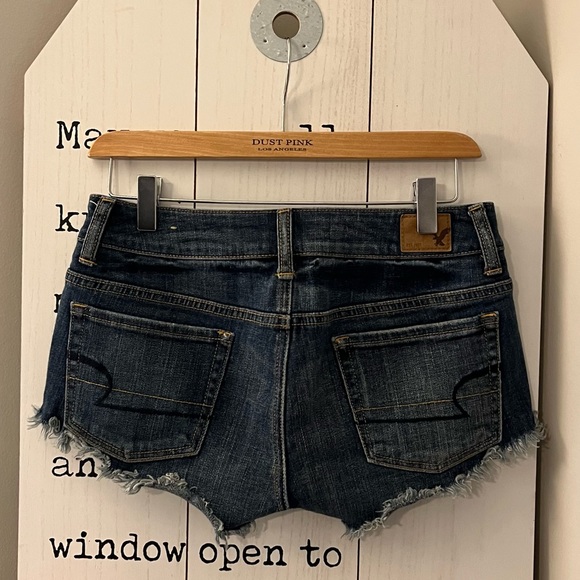 American Eagle Floral Embroidered Denim Shorts - Picture 4 of 8